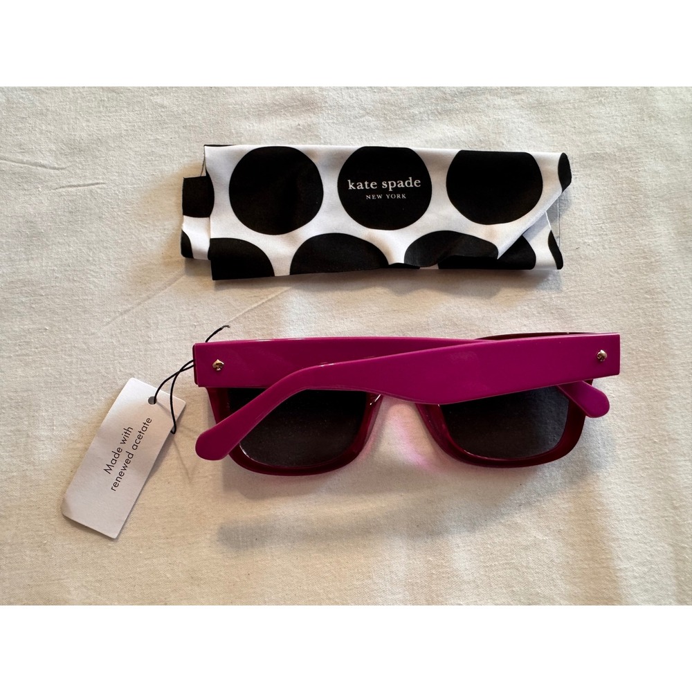 Kate Spade Aimee/S Fuchsia Pink Cat Eye Sunglasses Renewed Acetate 50mm 35J9O - Picture 4 of 7